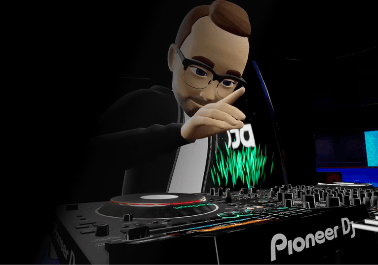 Tribe avatar hitting Pioneer DJ equipment