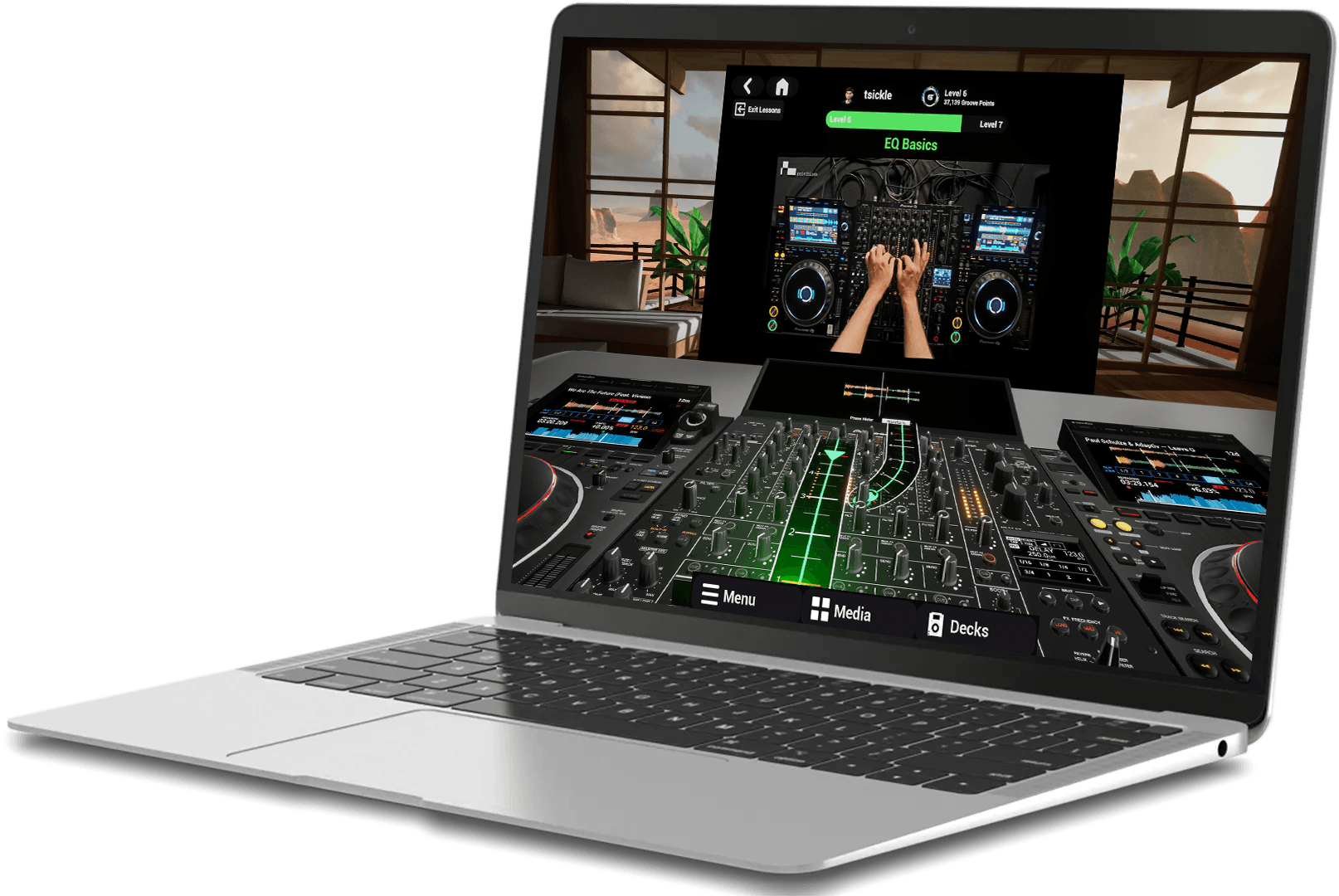 Tribe Web DJ interface across devices